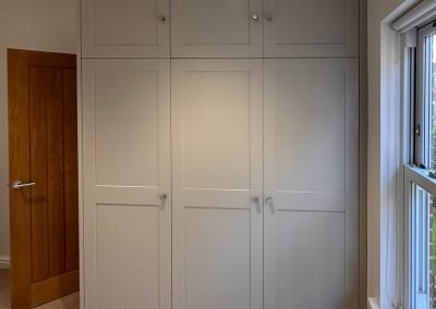 Newly plastered room interior during a building project
